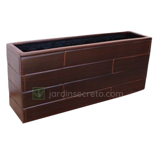 Jardinera de Fibra de Vidrio Modelo Cubetto Duela