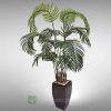 Arreglo de maceta de Fibra de vidrio y planta artificial
