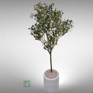 Arreglo de maceta de Fibra de vidrio y planta artificial